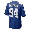 Zennovawear Elijah Chatman New York Giants Team Game Jersey - Royal