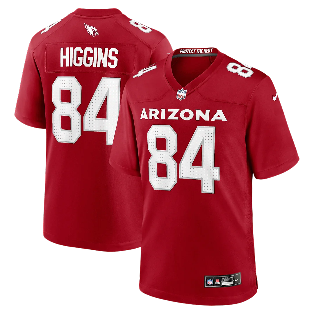 Zennovawear Elijah Higgins Arizona Cardinals Team Game Jersey - Cardinal