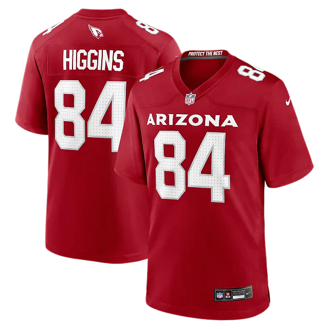 Zennovawear Elijah Higgins Arizona Cardinals Team Game Jersey - Cardinal