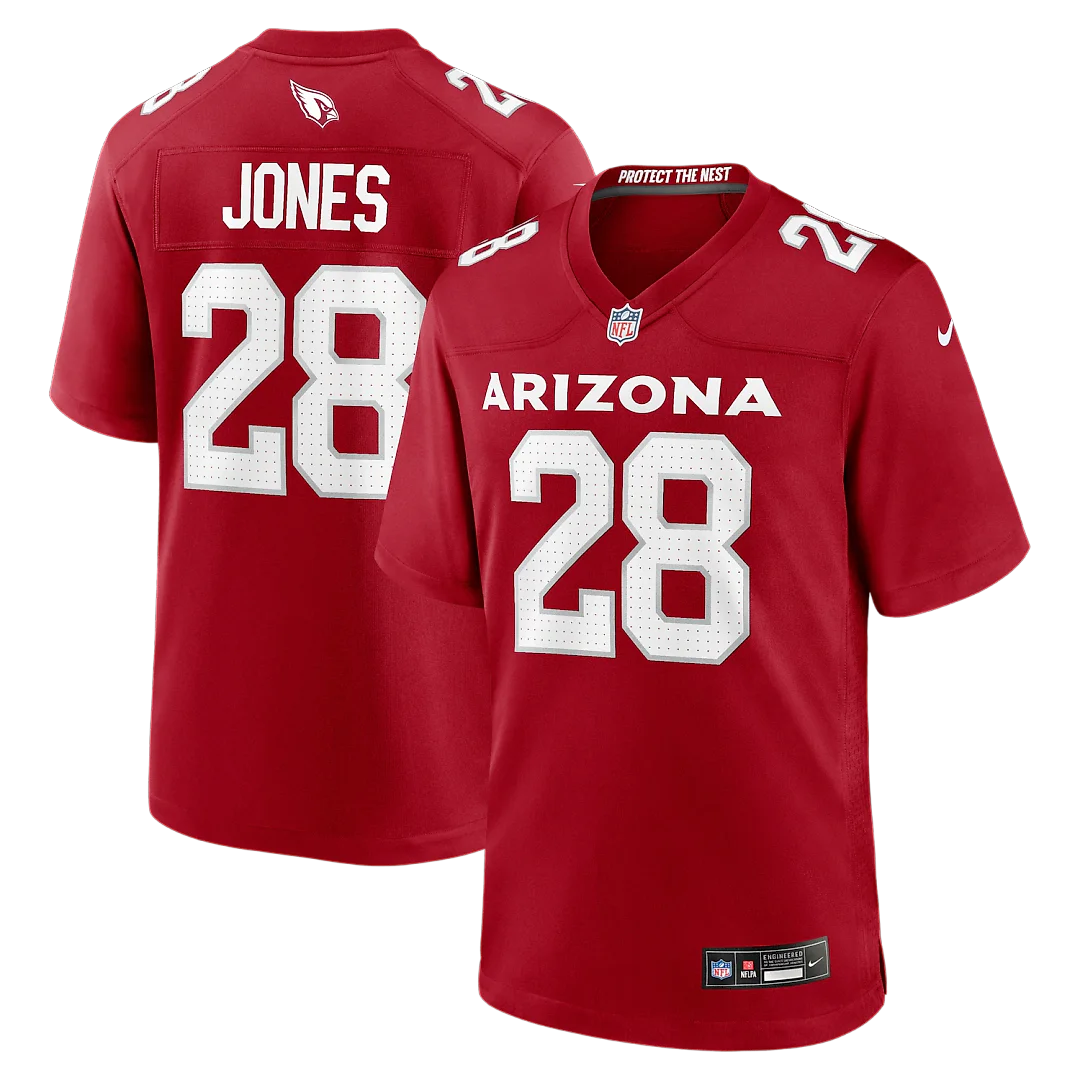 Zennovawear Elijah Jones Arizona Cardinals Team Game Jersey - Cardinal