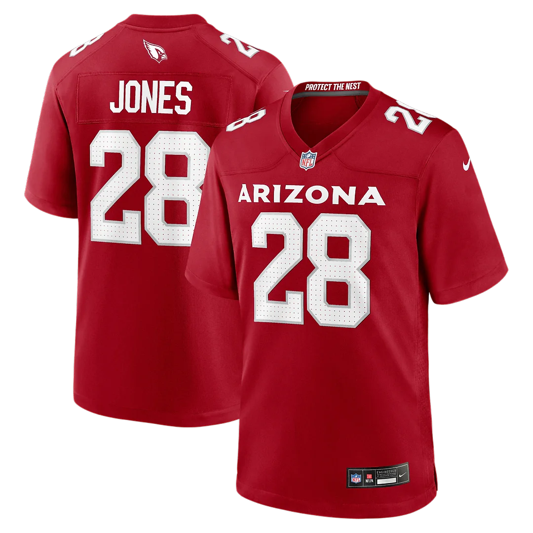 Zennovawear Elijah Jones Arizona Cardinals Team Game Jersey - Cardinal