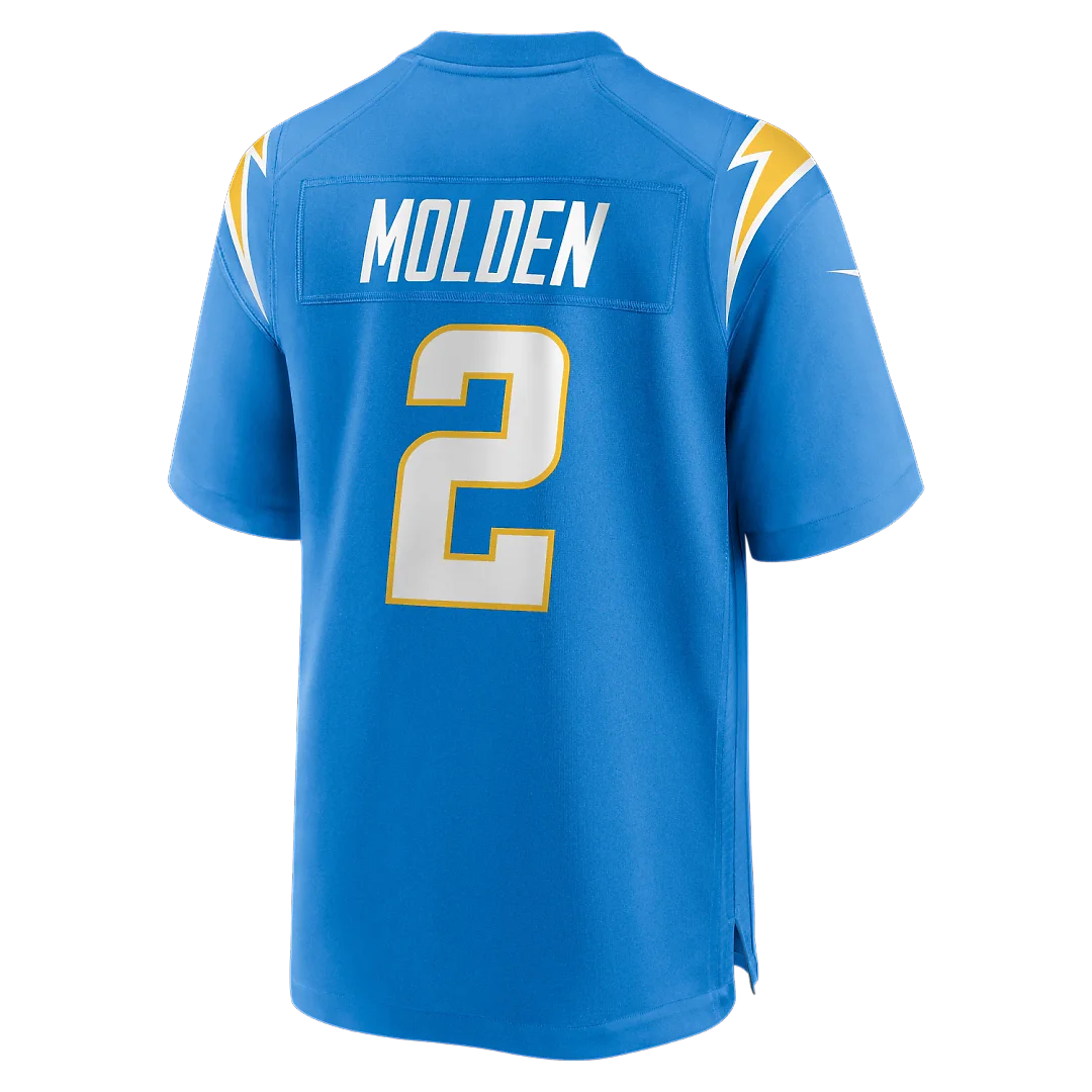 Zennovawear Elijah Molden Los Angeles Chargers Team Game Jersey - Powder Blue