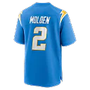 Zennovawear Elijah Molden Los Angeles Chargers Team Game Jersey - Powder Blue
