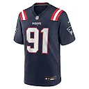 Zennovawear Elijah Ponder New England Patriots Team Game Jersey - Navy