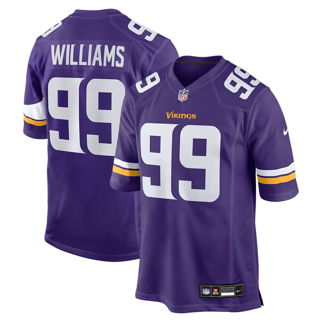 Zennovawear Elijah Williams Minnesota Vikings Team Game Jersey - Purple