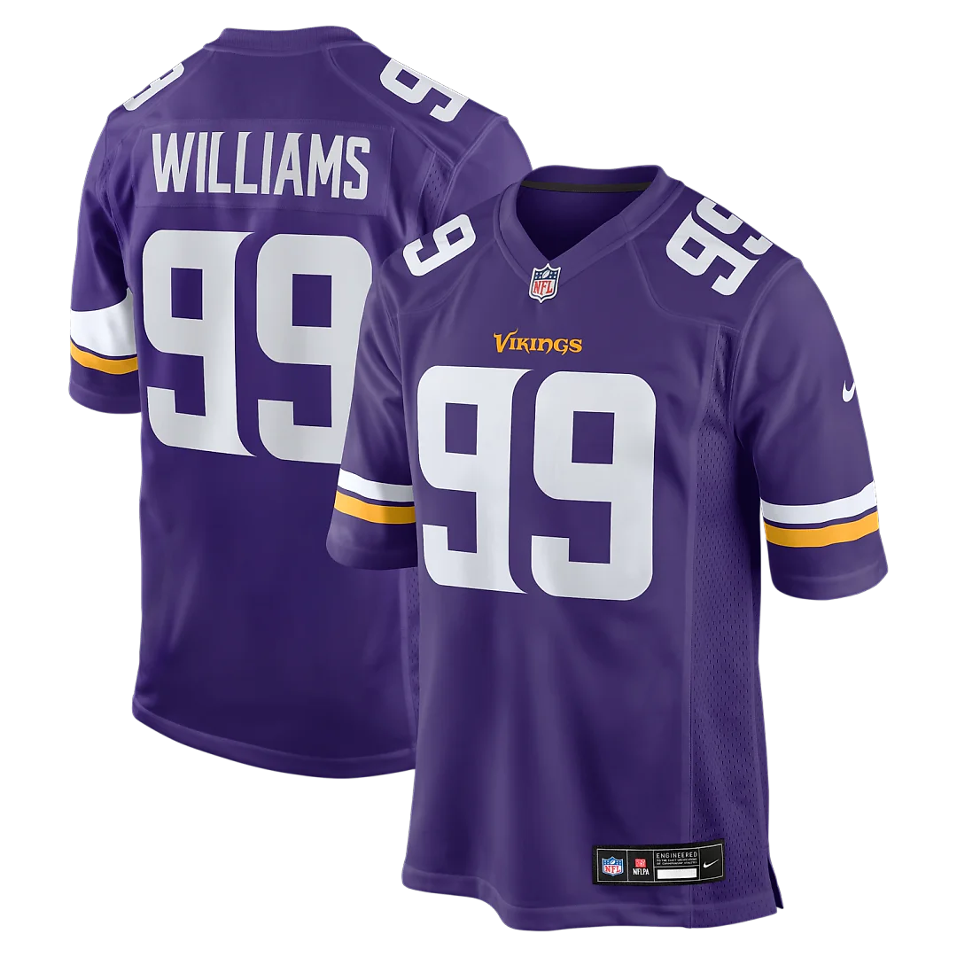 Zennovawear Elijah Williams Minnesota Vikings Team Game Jersey - Purple