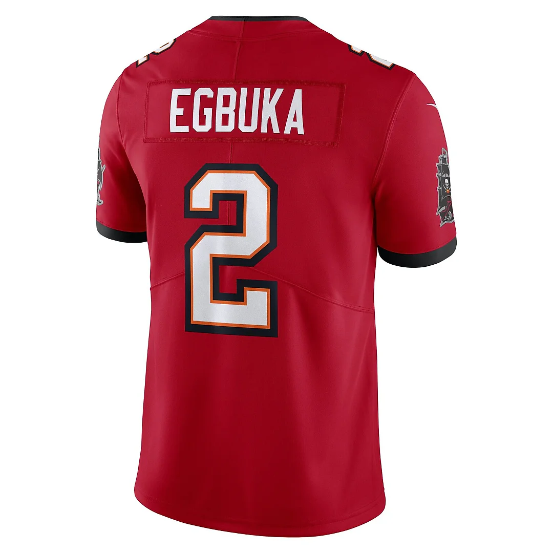 Zennovawear Emeka Egbuka Tampa Bay Buccaneers Vapor Untouchable Stitched Limited Jersey - Red
