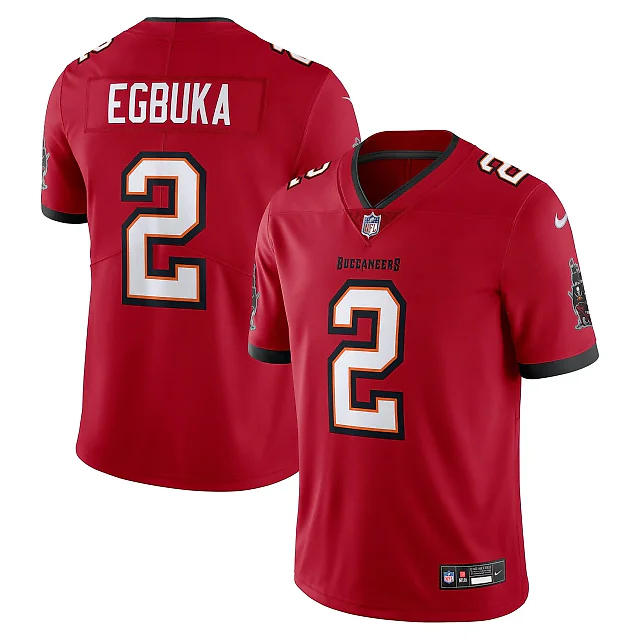 Zennovawear Emeka Egbuka Tampa Bay Buccaneers Vapor Untouchable Stitched Limited Jersey - Red