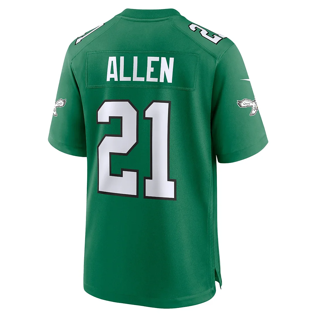 Zennovawear Eric Allen Philadelphia Eagles Retired Player Alternate Game Jersey - Kelly Green
