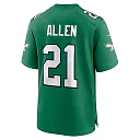 Zennovawear Eric Allen Philadelphia Eagles Retired Player Alternate Game Jersey - Kelly Green