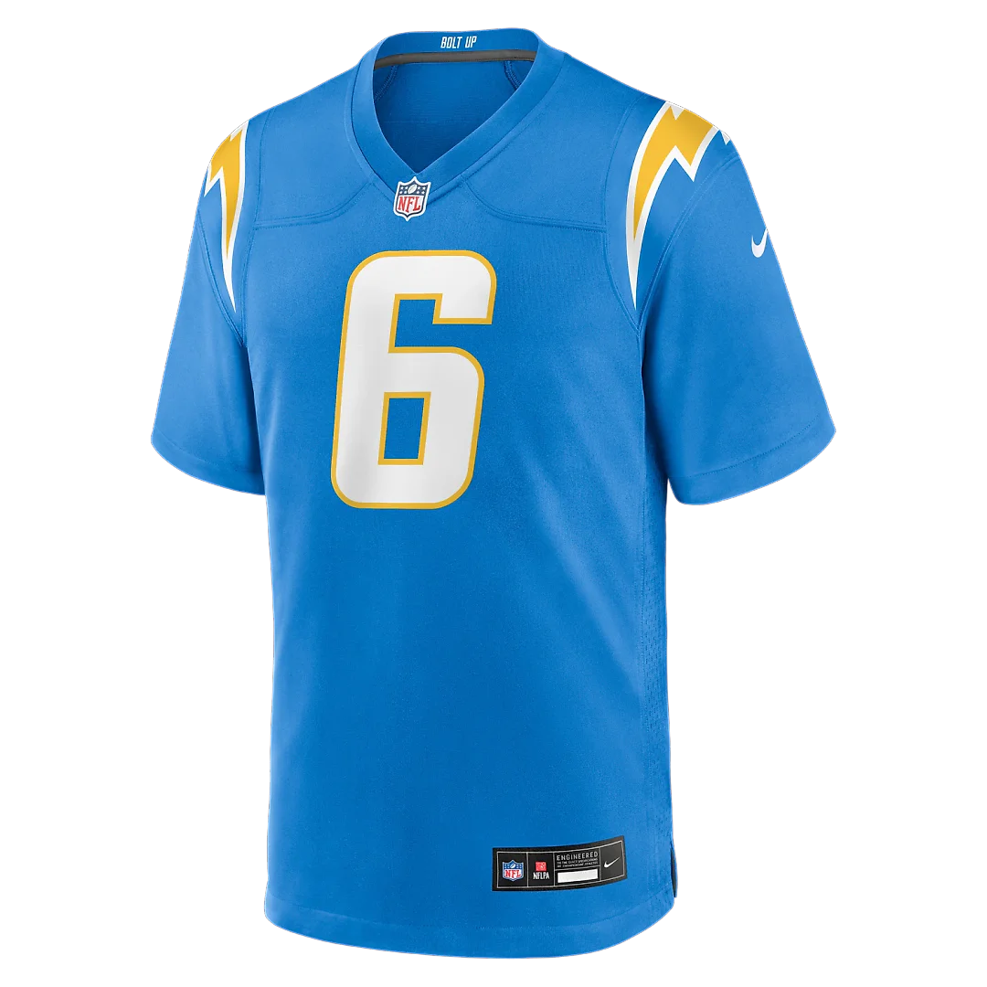 Zennovawear Eric Kendricks Los Angeles Chargers Game Player Jersey - Powder Blue