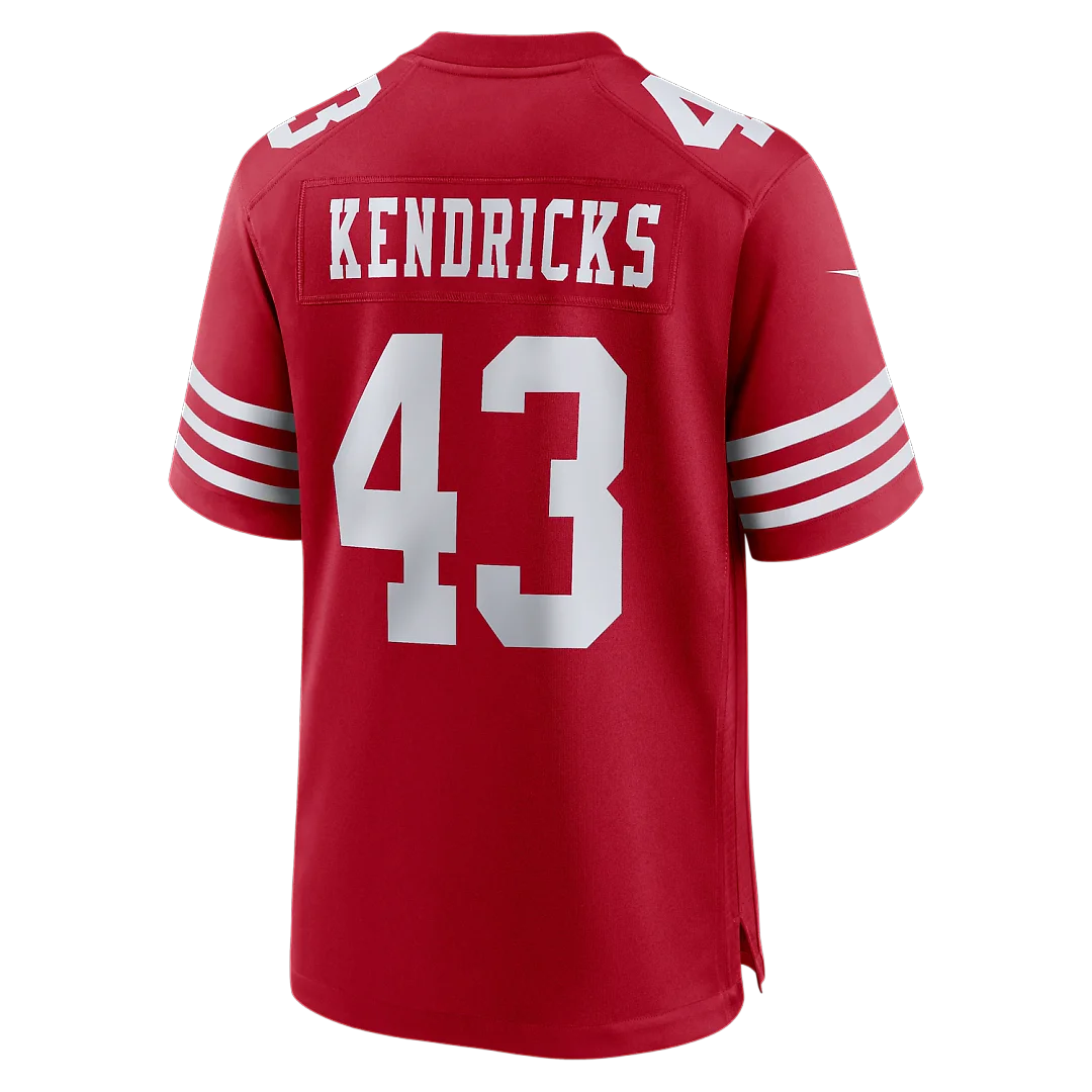 Zennovawear Eric Kendricks San Francisco 49ers Team Game Jersey - Scarlet