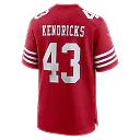 Zennovawear Eric Kendricks San Francisco 49ers Team Game Jersey - Scarlet