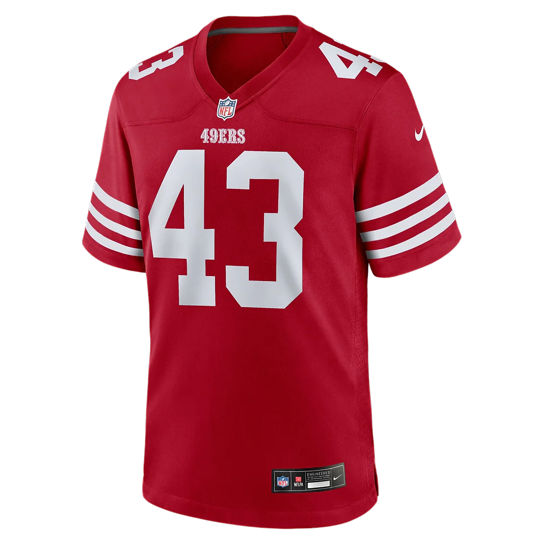 Zennovawear Eric Kendricks San Francisco 49ers Team Game Jersey - Scarlet