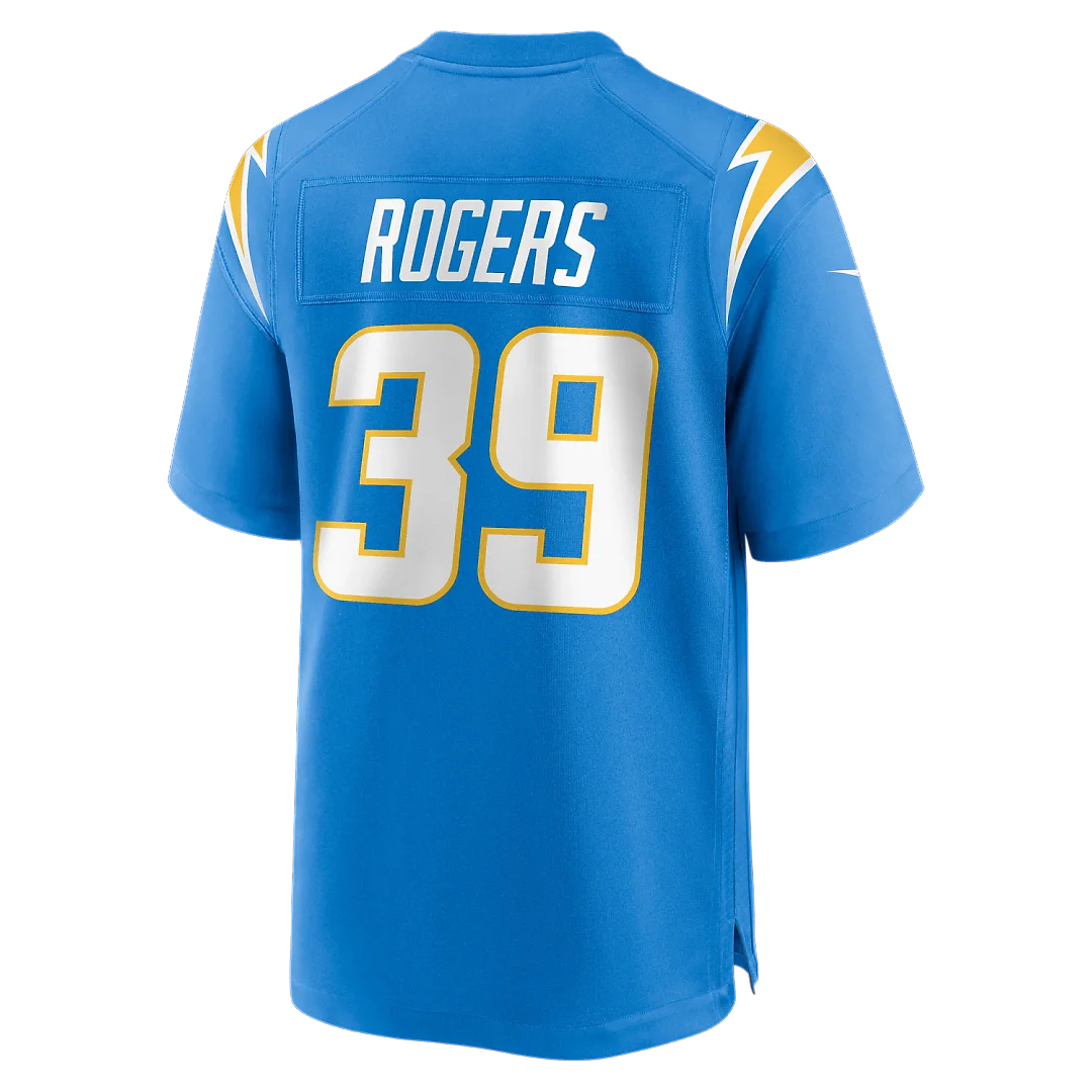 Zennovawear Eric Rogers Los Angeles Chargers Team Game Jersey - Powder Blue