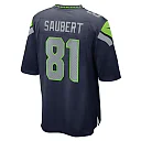 Zennovawear Eric Saubert Seattle Seahawks Team Game Jersey - College Navy