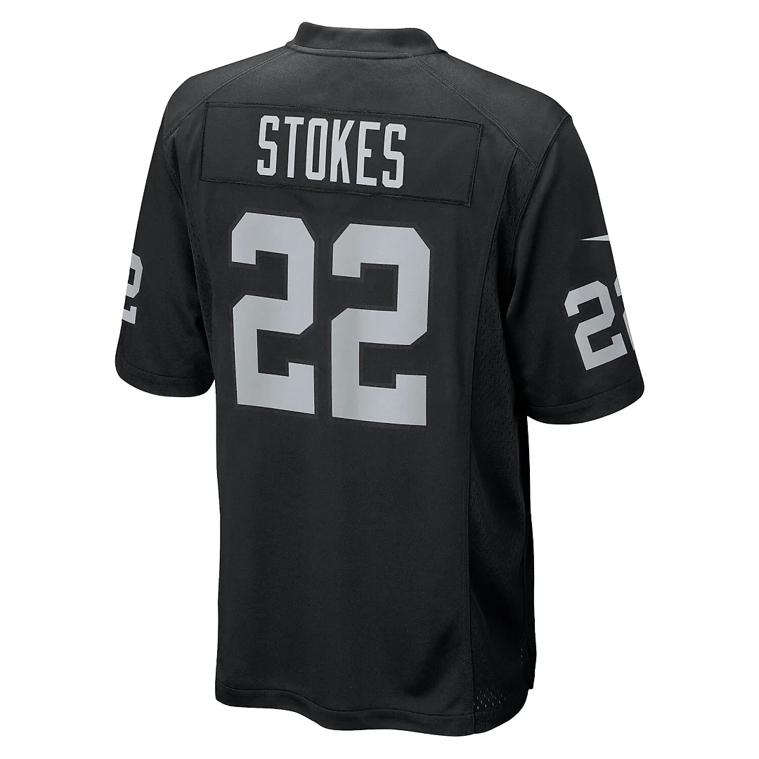 Zennovawear Eric Stokes Las Vegas Raiders Team Game Jersey - Black