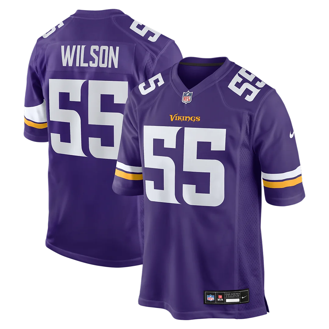 Zennovawear Eric Wilson Minnesota Vikings Team Game Jersey - Purple