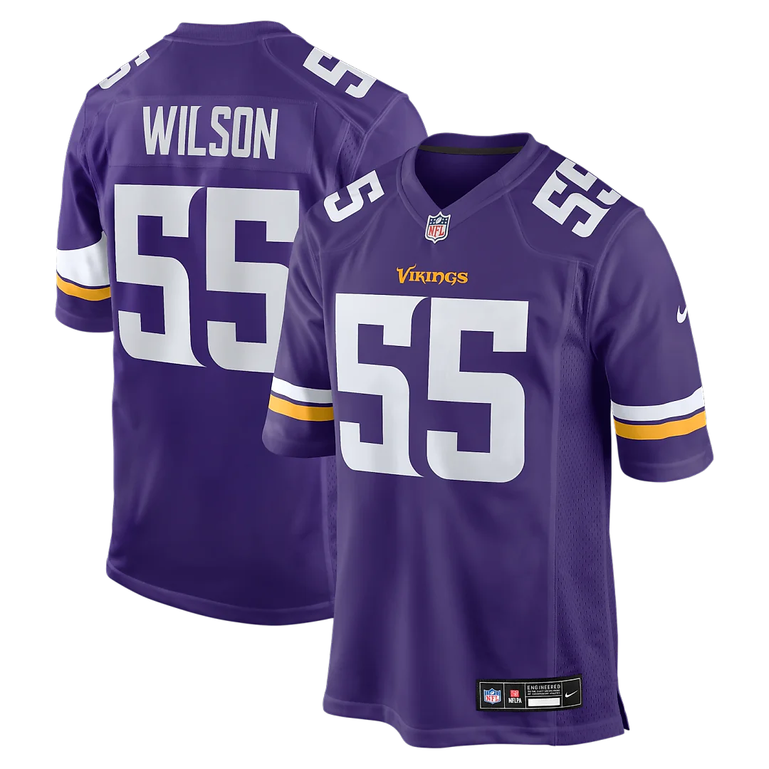 Zennovawear Eric Wilson Minnesota Vikings Team Game Jersey - Purple