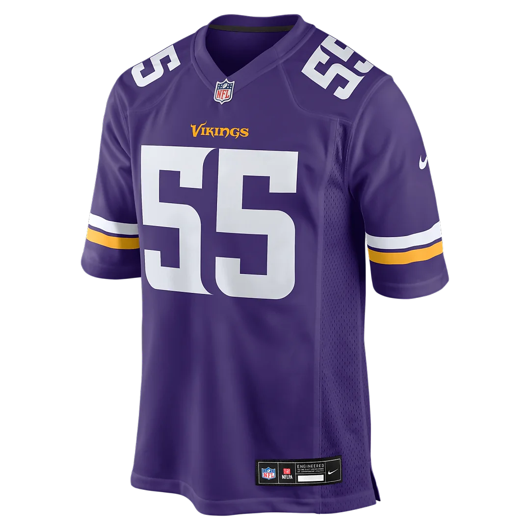 Zennovawear Eric Wilson Minnesota Vikings Team Game Jersey - Purple