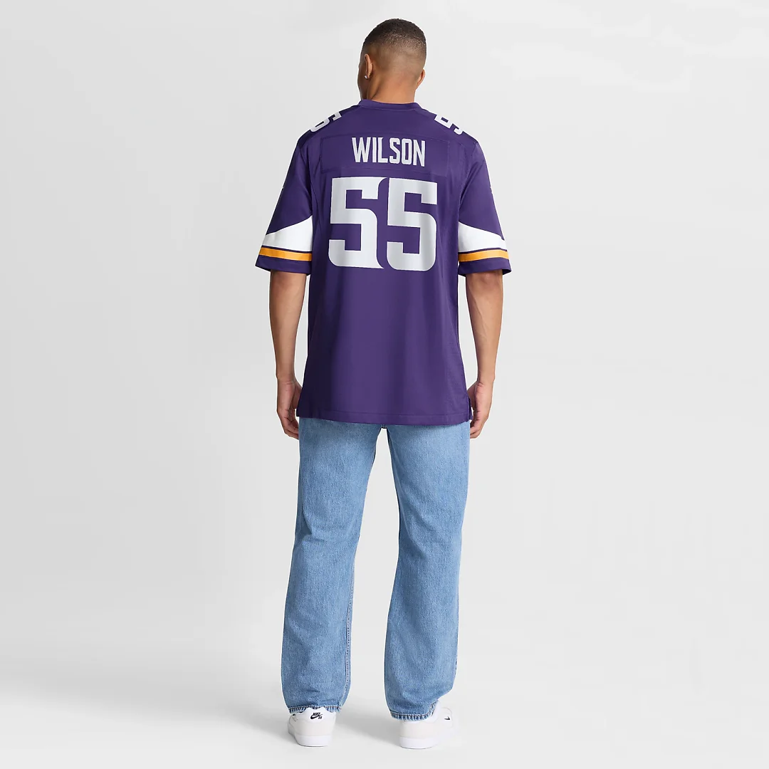 Zennovawear Eric Wilson Minnesota Vikings Team Game Jersey - Purple