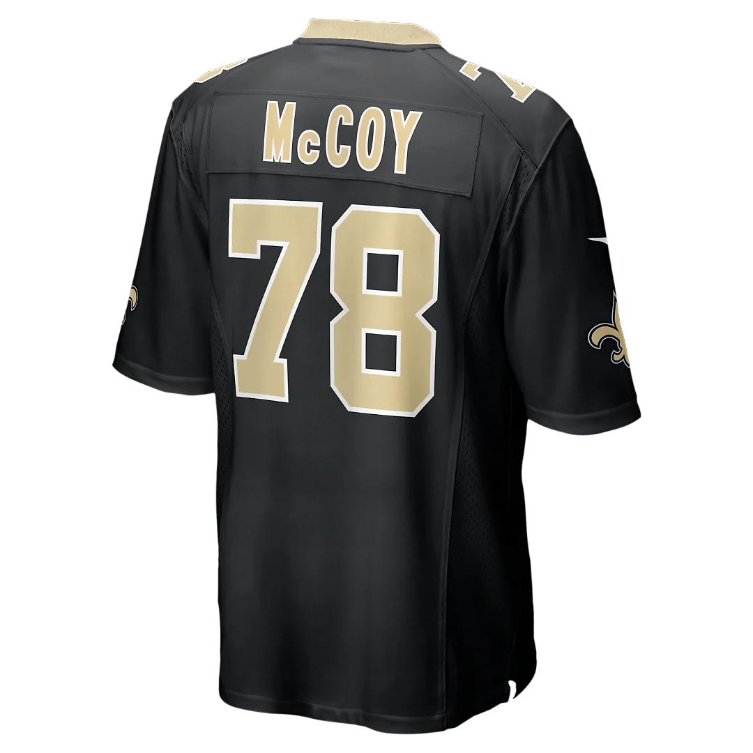 Zennovawear Erik Mccoy New Orleans Saints Game Jersey - Black