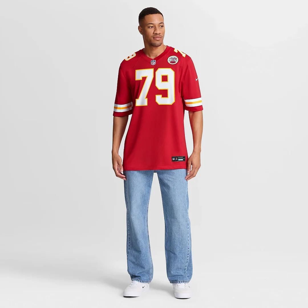Zennovawear Esa Pole Kansas City Chiefs Team Game Jersey - Red