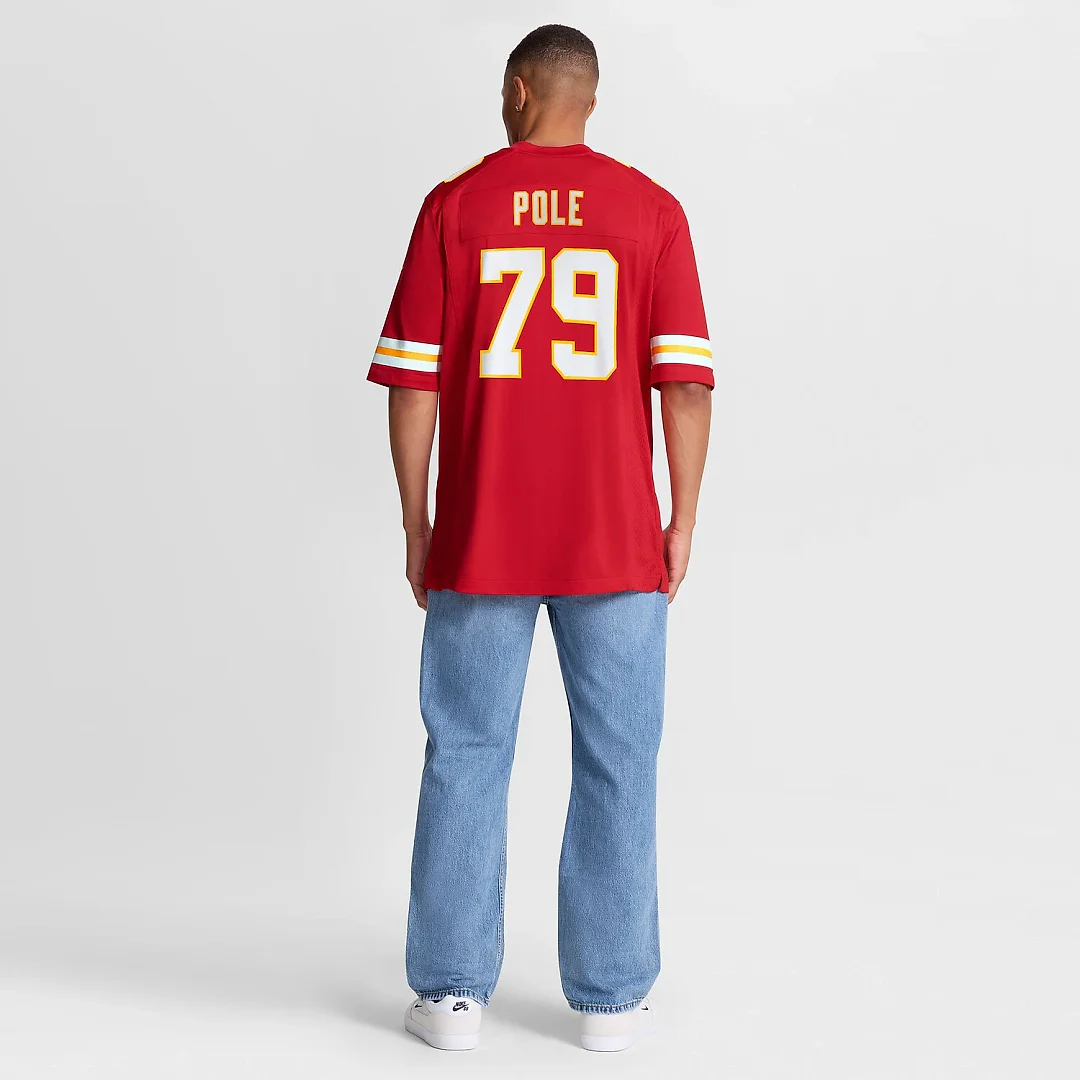 Zennovawear Esa Pole Kansas City Chiefs Team Game Jersey - Red