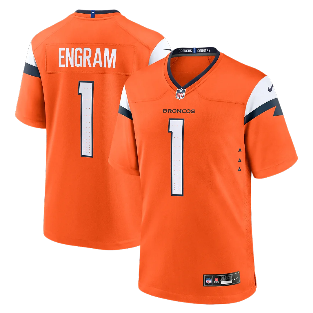 Zennovawear Evan Engram Denver Broncos Team Game Jersey - Orange