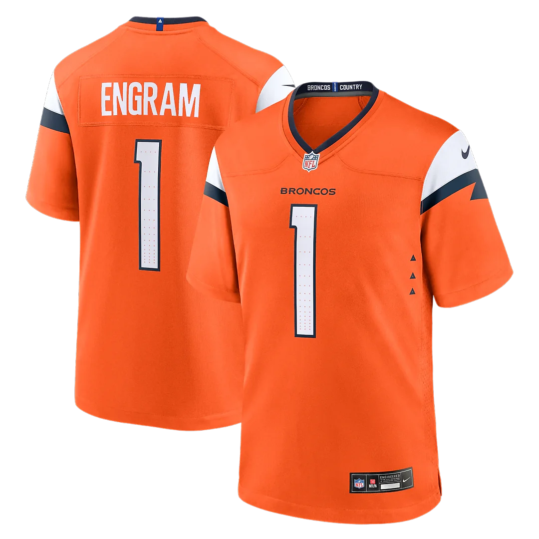 Zennovawear Evan Engram Denver Broncos Team Game Jersey - Orange