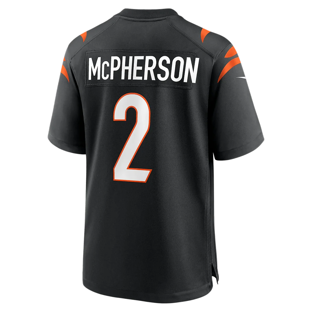 Zennovawear Evan McPherson Cincinnati Bengals Game Jersey - Black