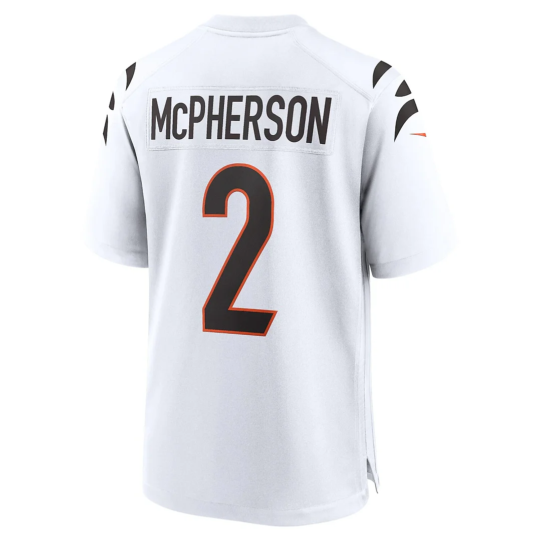 Zennovawear Evan McPherson Cincinnati Bengals Game Player Jersey - White