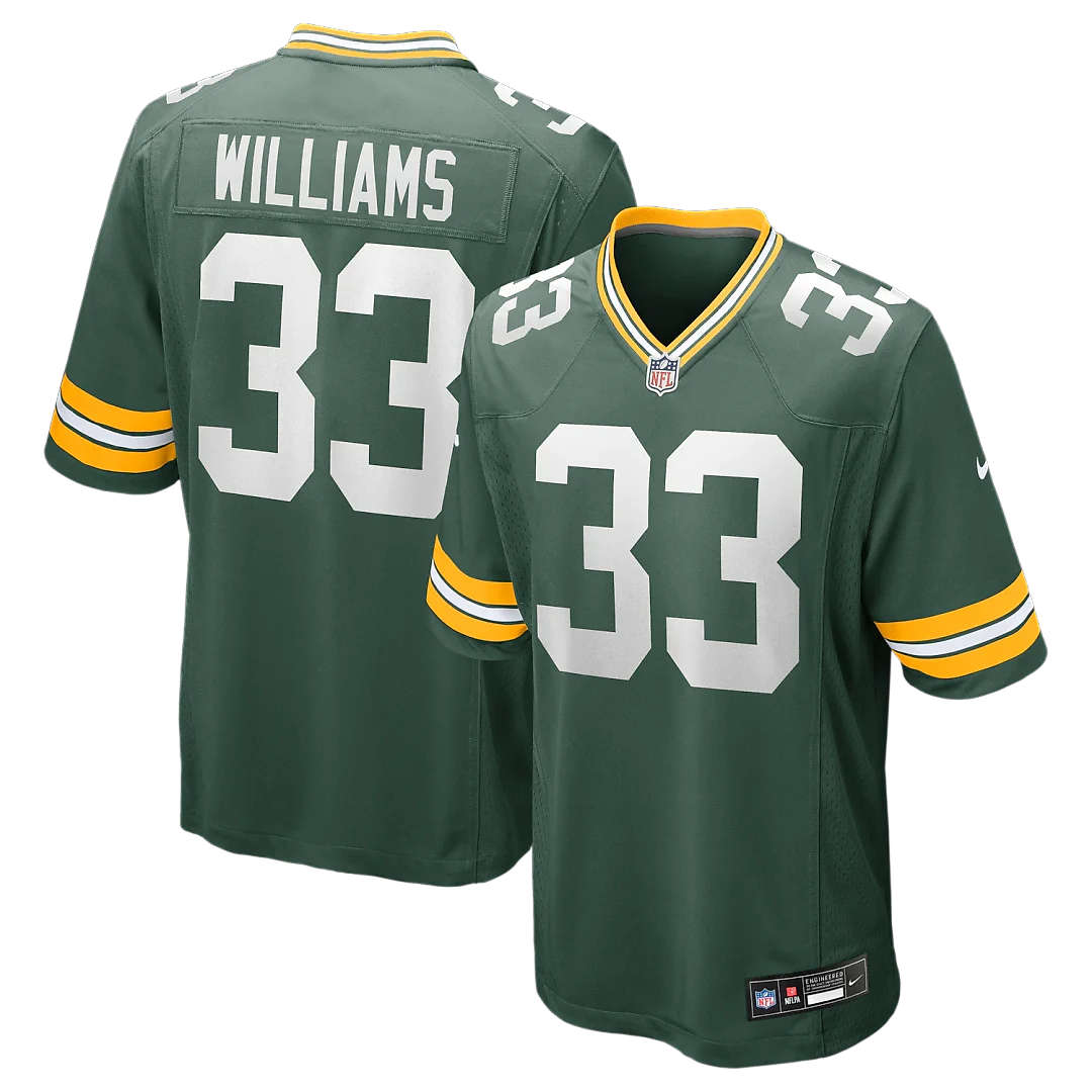 Zennovawear Evan Williams Green Bay Packers Game Jersey - Green