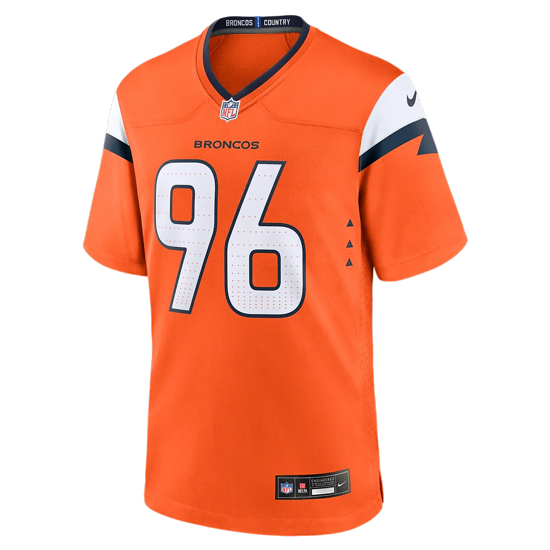 Zennovawear Eyioma Uwazurike Denver Broncos Team Game Jersey - Orange