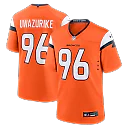 Zennovawear Eyioma Uwazurike Denver Broncos Team Game Jersey - Orange