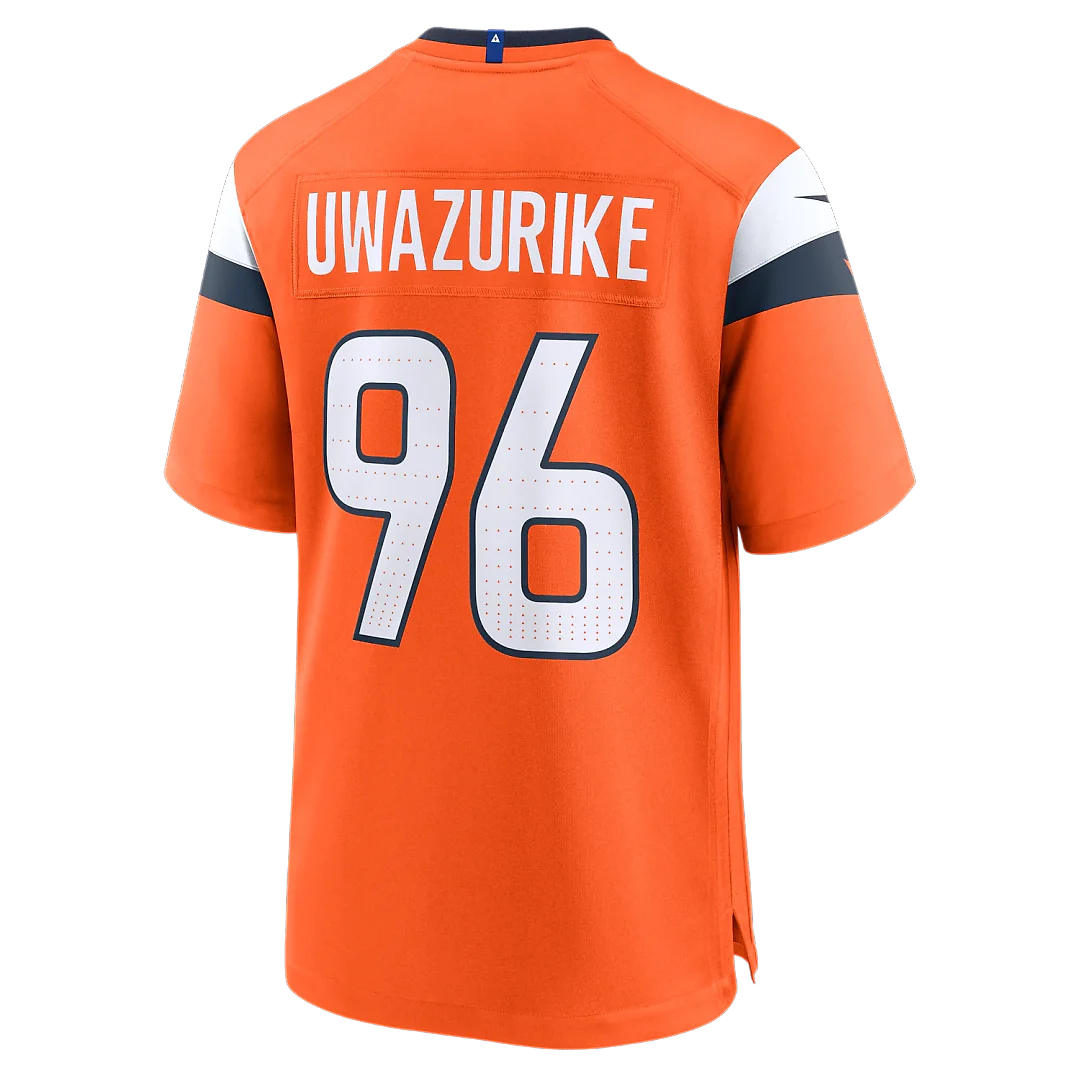 Zennovawear Eyioma Uwazurike Denver Broncos Team Game Jersey - Orange