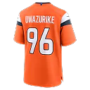 Zennovawear Eyioma Uwazurike Denver Broncos Team Game Jersey - Orange