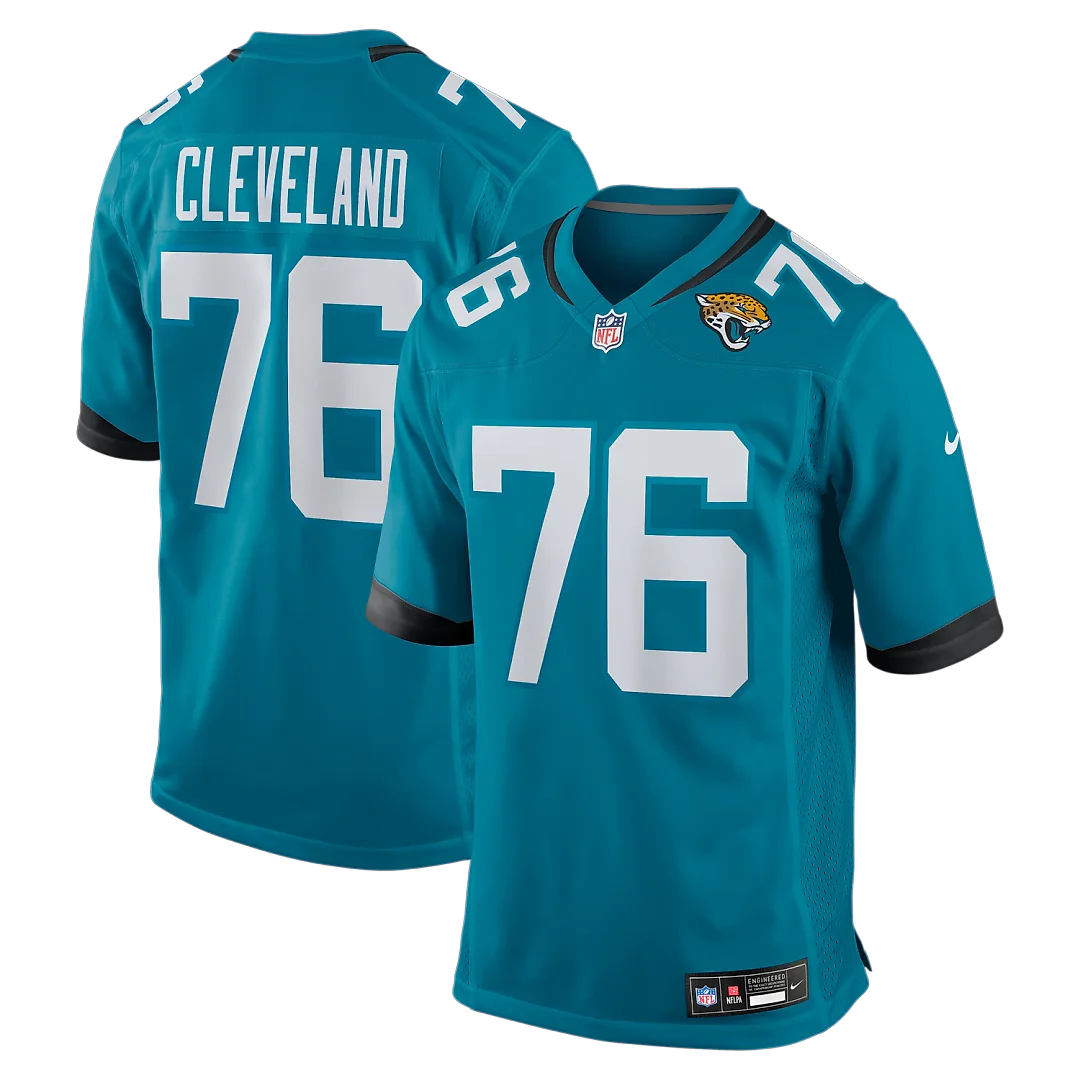 Zennovawear Ezra Cleveland Jacksonville Jaguars Game Jersey - Teal