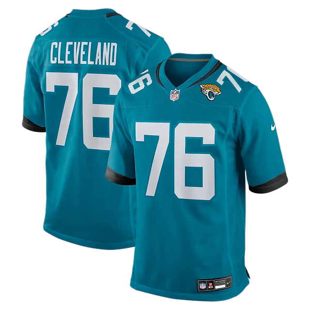 Zennovawear Ezra Cleveland Jacksonville Jaguars Game Jersey - Teal