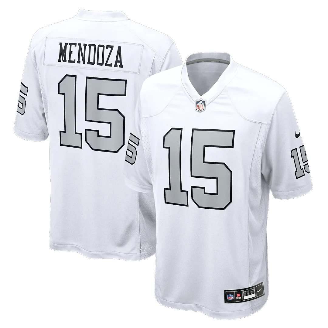 Zennovawear Fernando Mendoza Las Vegas Raiders Alternate Game Player Jersey - White