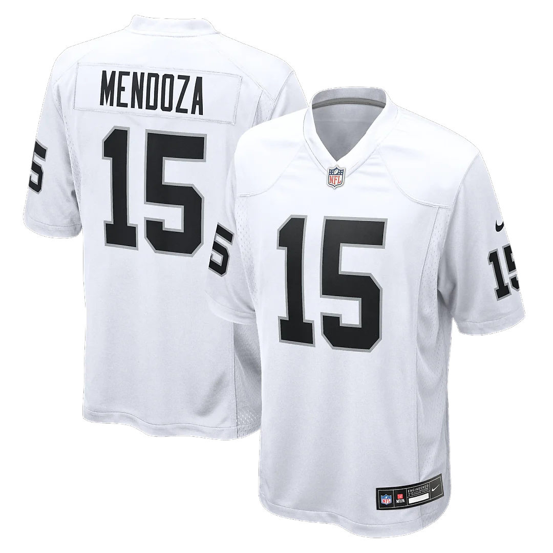 Zennovawear Fernando Mendoza Las Vegas Raiders Game Player Jersey - White