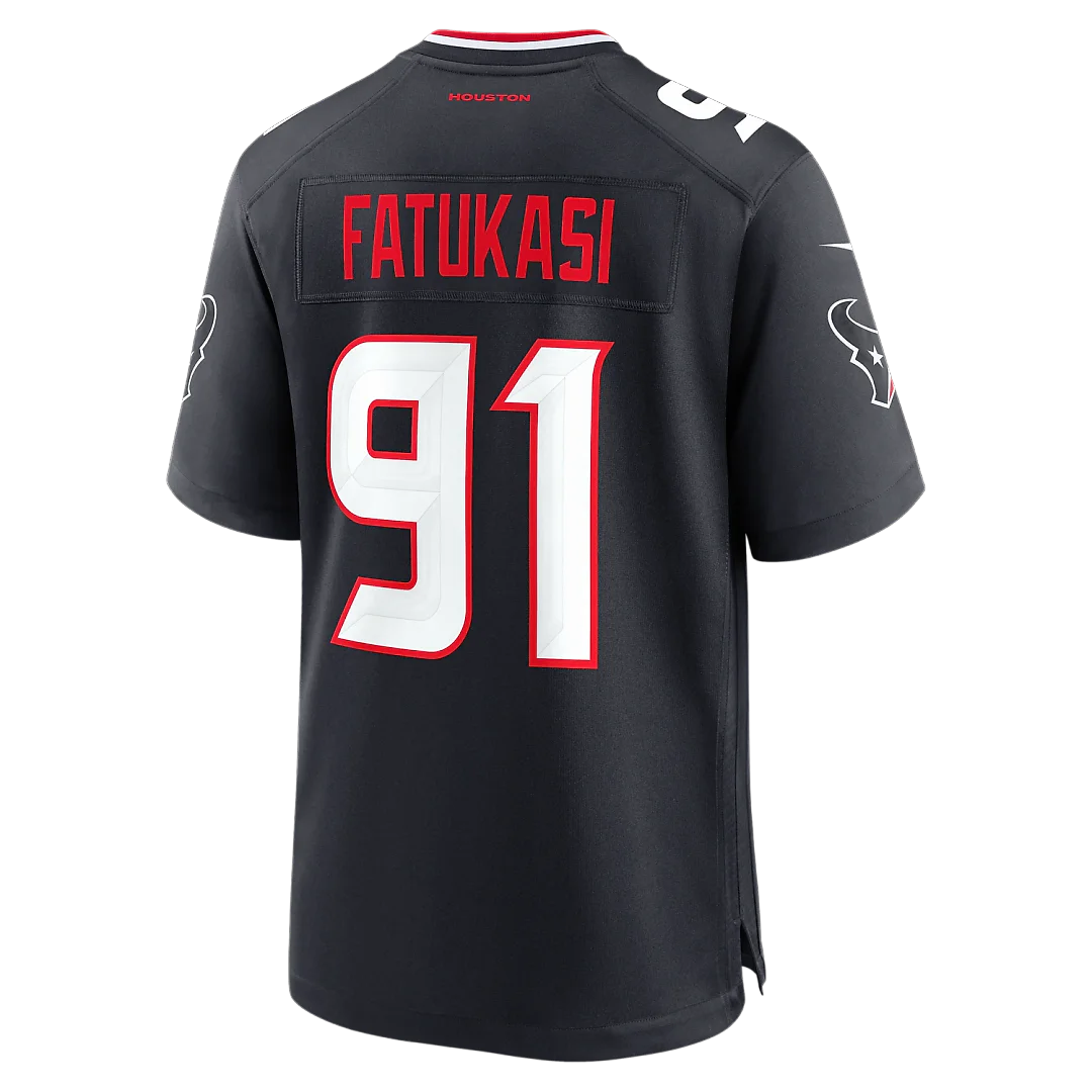 Zennovawear Folorunso Fatukasi Houston Texans Team Game Jersey - Navy