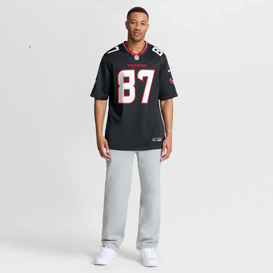 Zennovawear Foster Moreau Houston Texans Team Game Jersey - Navy