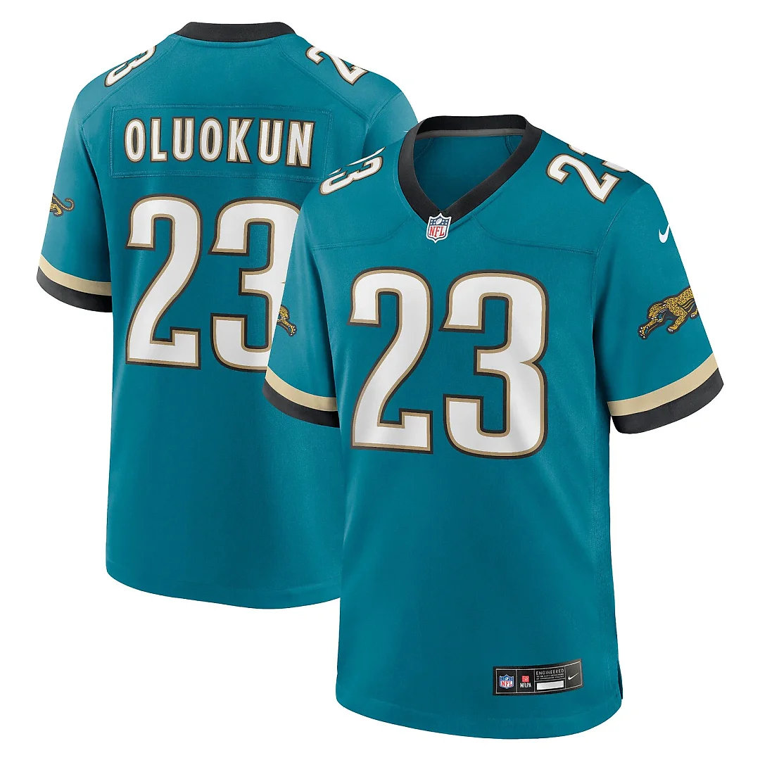 Zennovawear Foye Oluokun Jacksonville Jaguars Prowler Throwback Player Game Jersey - Teal