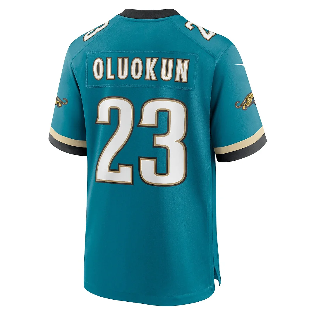 Zennovawear Foye Oluokun Jacksonville Jaguars Prowler Throwback Player Game Jersey - Teal