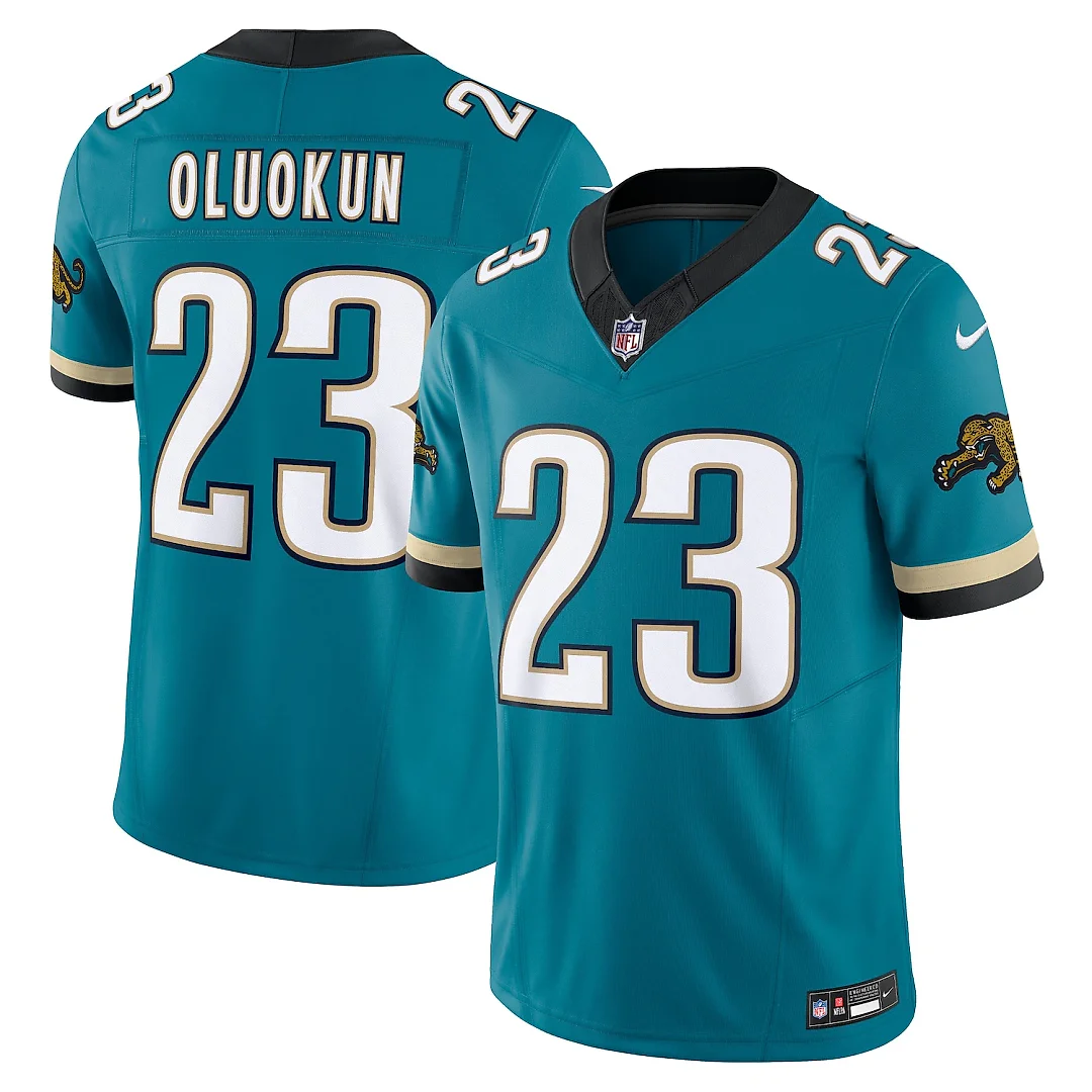 Zennovawear Foye Oluokun Jacksonville Jaguars Prowler Throwback Vapor FUSE. Limited Jersey - Teal