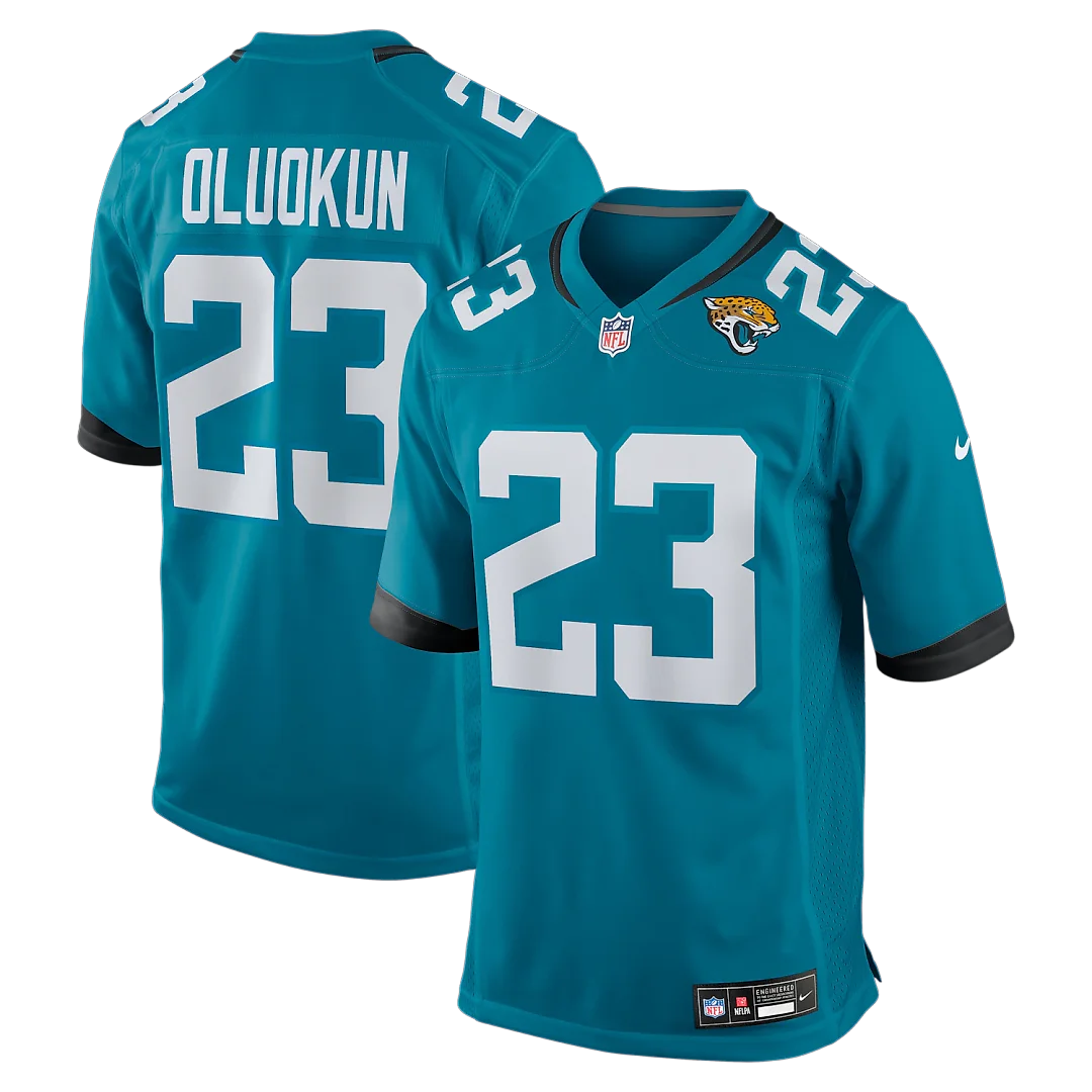 Zennovawear Foyesade Oluokun Jacksonville Jaguars Game Player Jersey - Teal