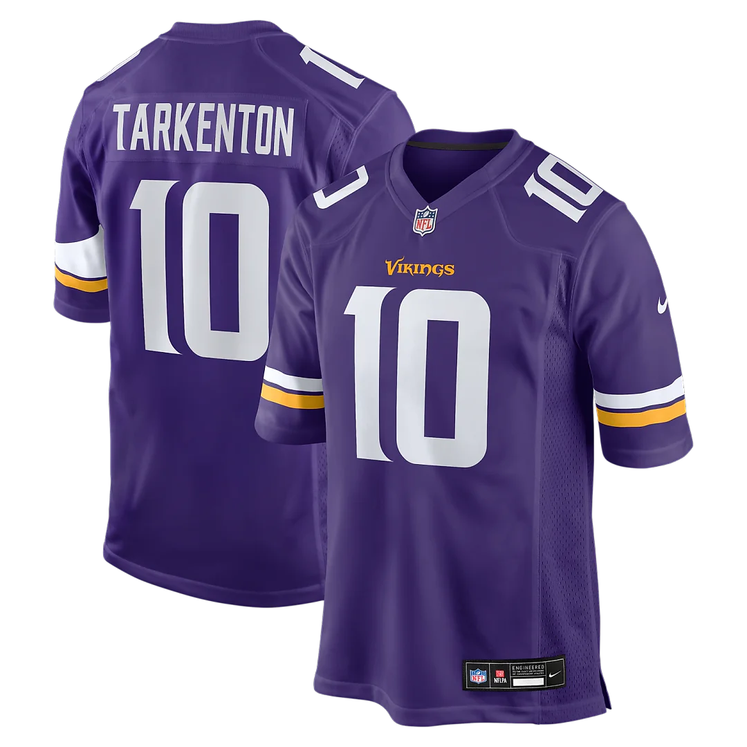 Zennovawear Fran Tarkenton Minnesota Vikings Game Retired Player Jersey - Purple