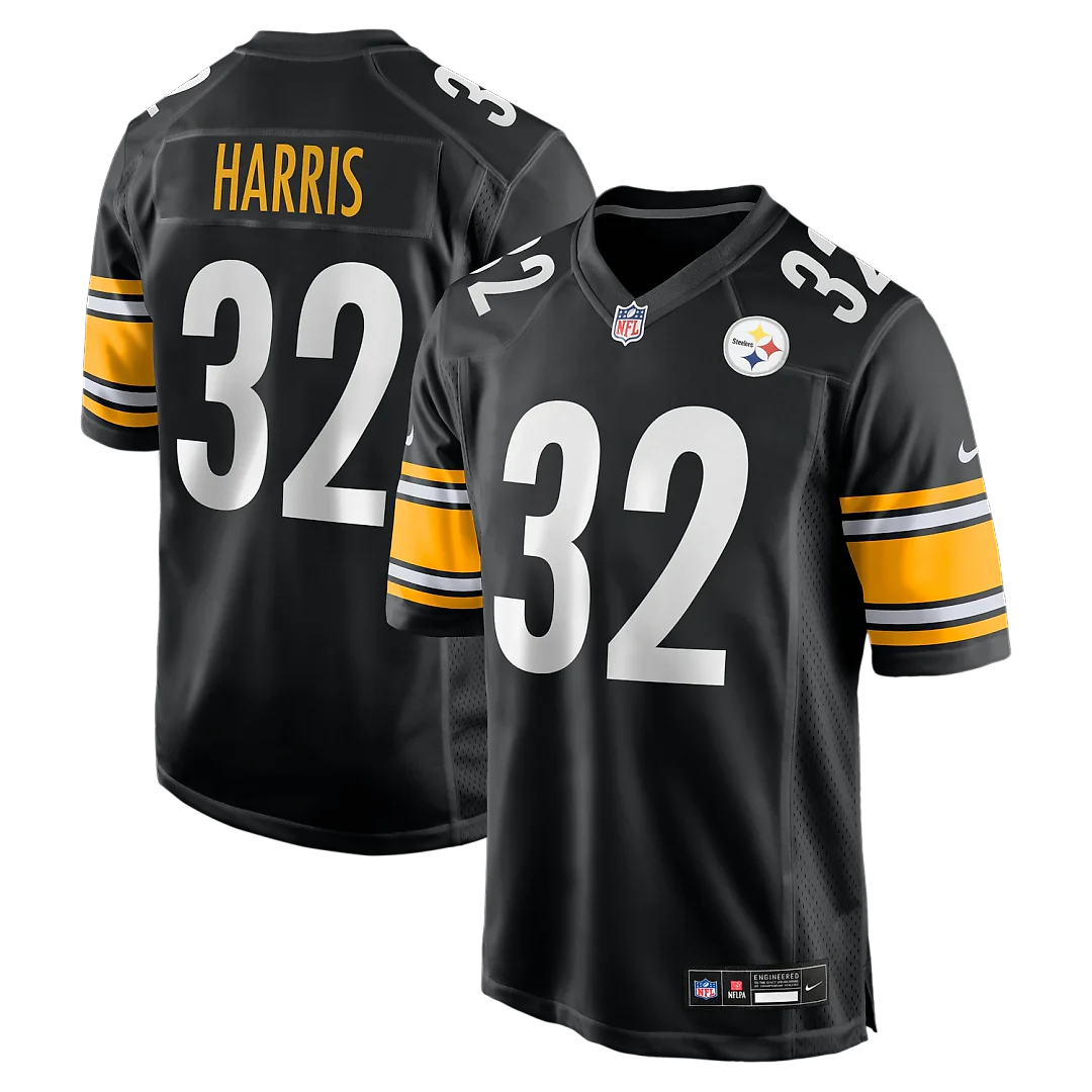Zennovawear Franco Harris Pittsburgh Steelers Game Retired Player Jersey - Black