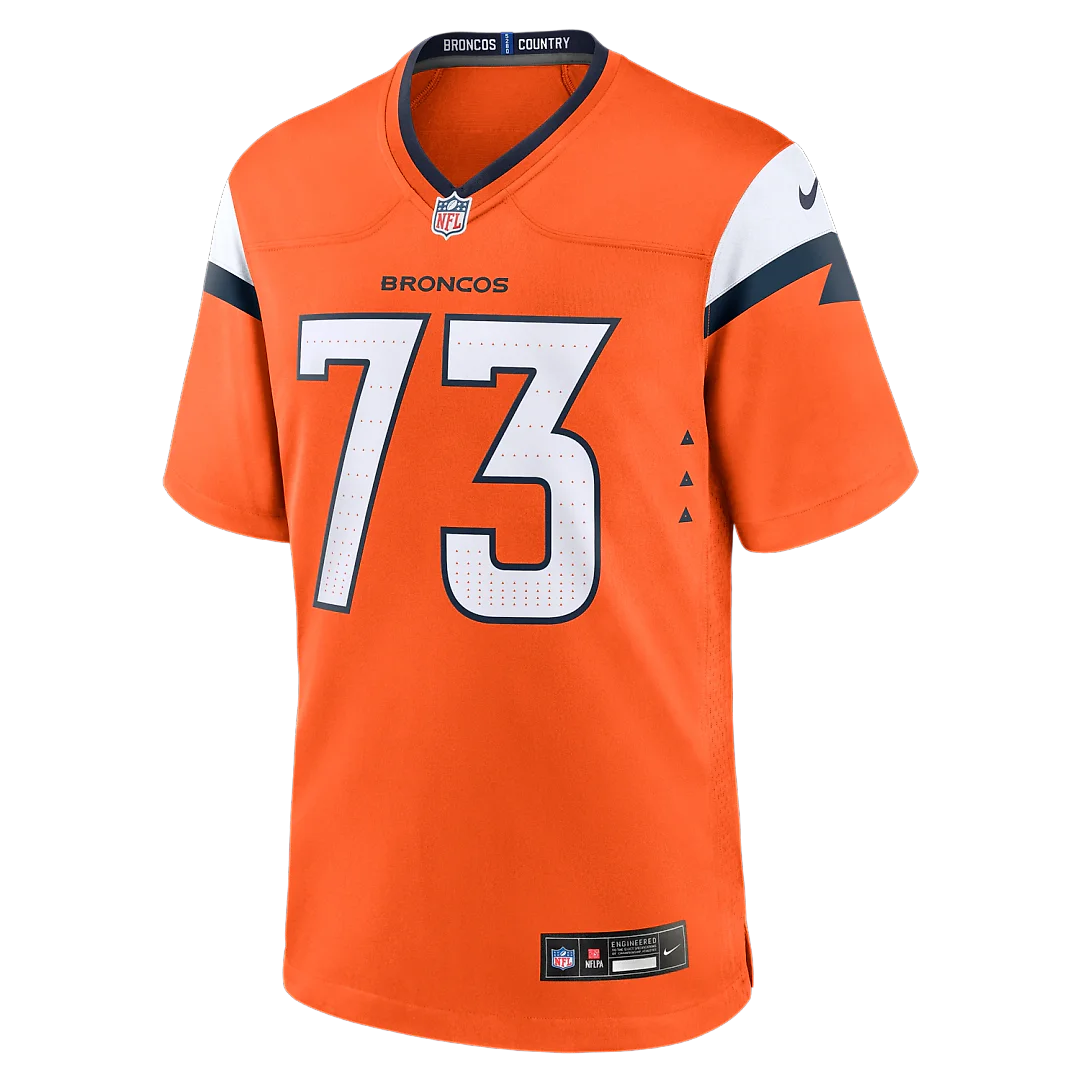 Zennovawear Frank Crum Denver Broncos Team Game Jersey - Orange